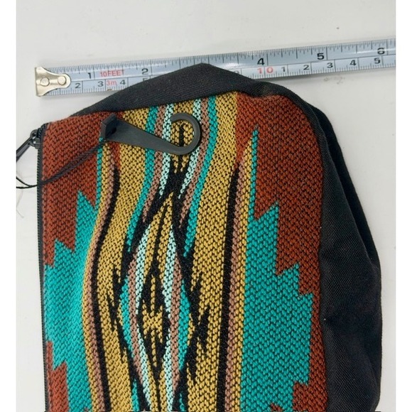 Southwestern Aztec Print Zipper Pouch Lot of 3 Cosmetic Bag Travel Organizer - Picture 5 of 6